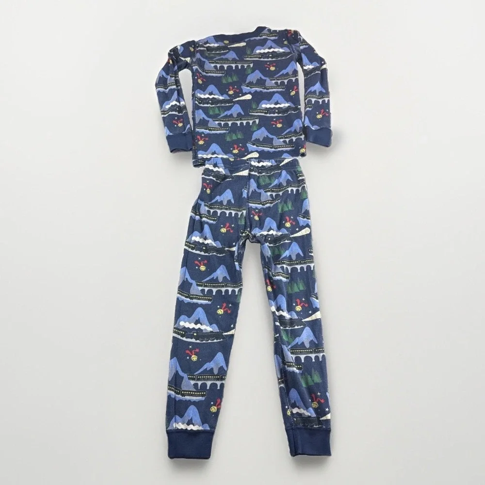 Hannah Andersson Pajamas Kids 5 Sleepwear Disney Trains Holiday Lot of 4 Sets